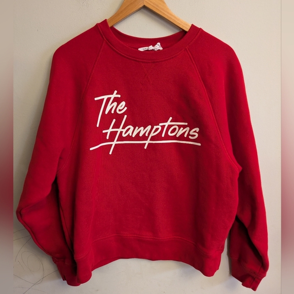 Suzie Kondi X BA&SH Hamptons Red Sweatshirt Size S - Picture 3 of 7